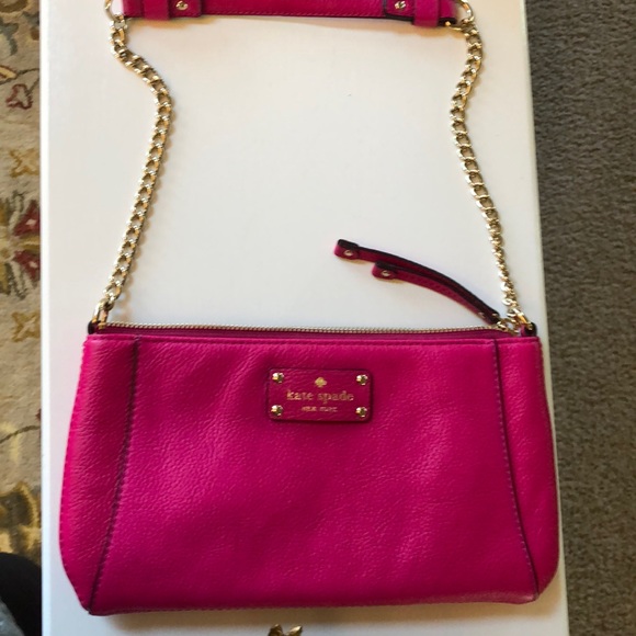 Kate Spade hot pink shoulder bag. - Picture 1 of 4